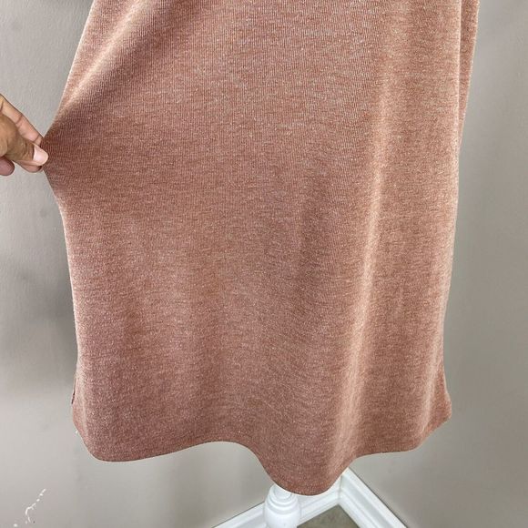 Women Dress Shirt Small Brown Stretch short sleeve Forever 21 Mini Shift - Picture 7 of 10